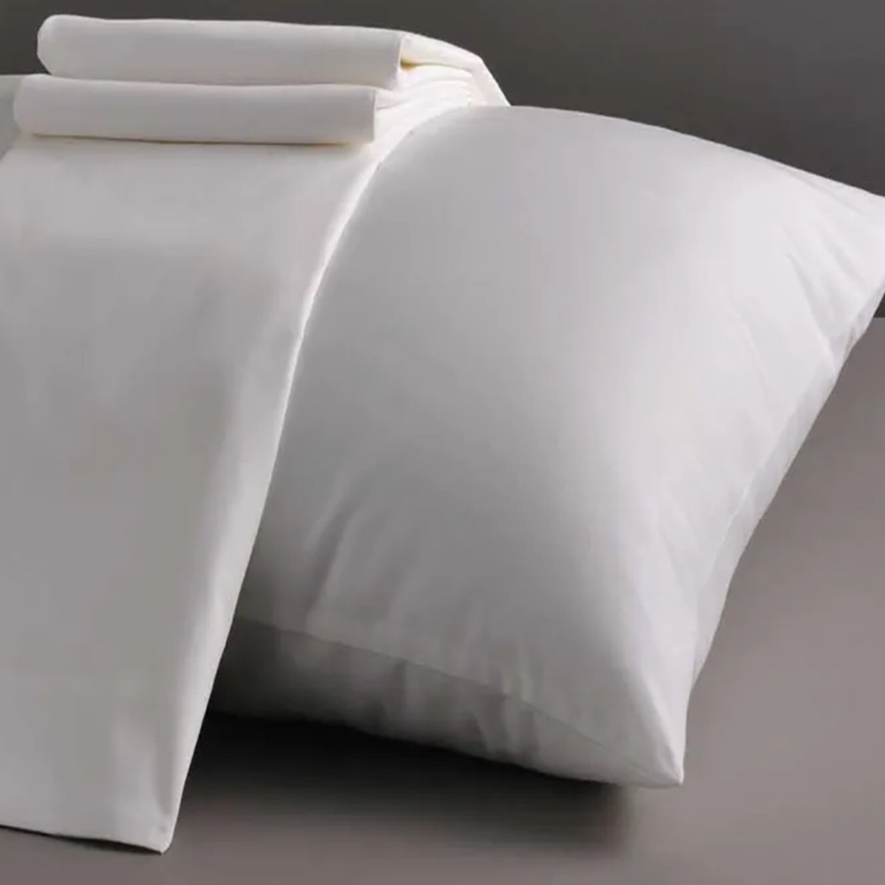 NEW 4 / Garnier-Thiebaut King Sateen Pillowcases in White